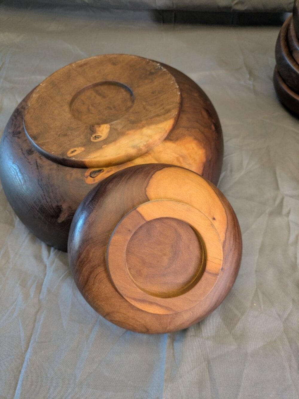 Vintage Wooden Salad Bowl Set - Picture 6 of 6